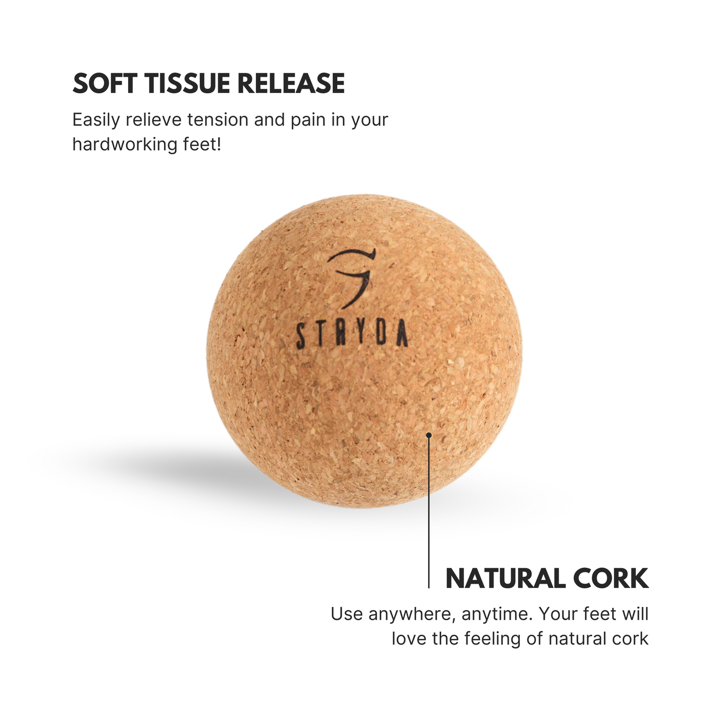 STRYDA Cork Ball Massager