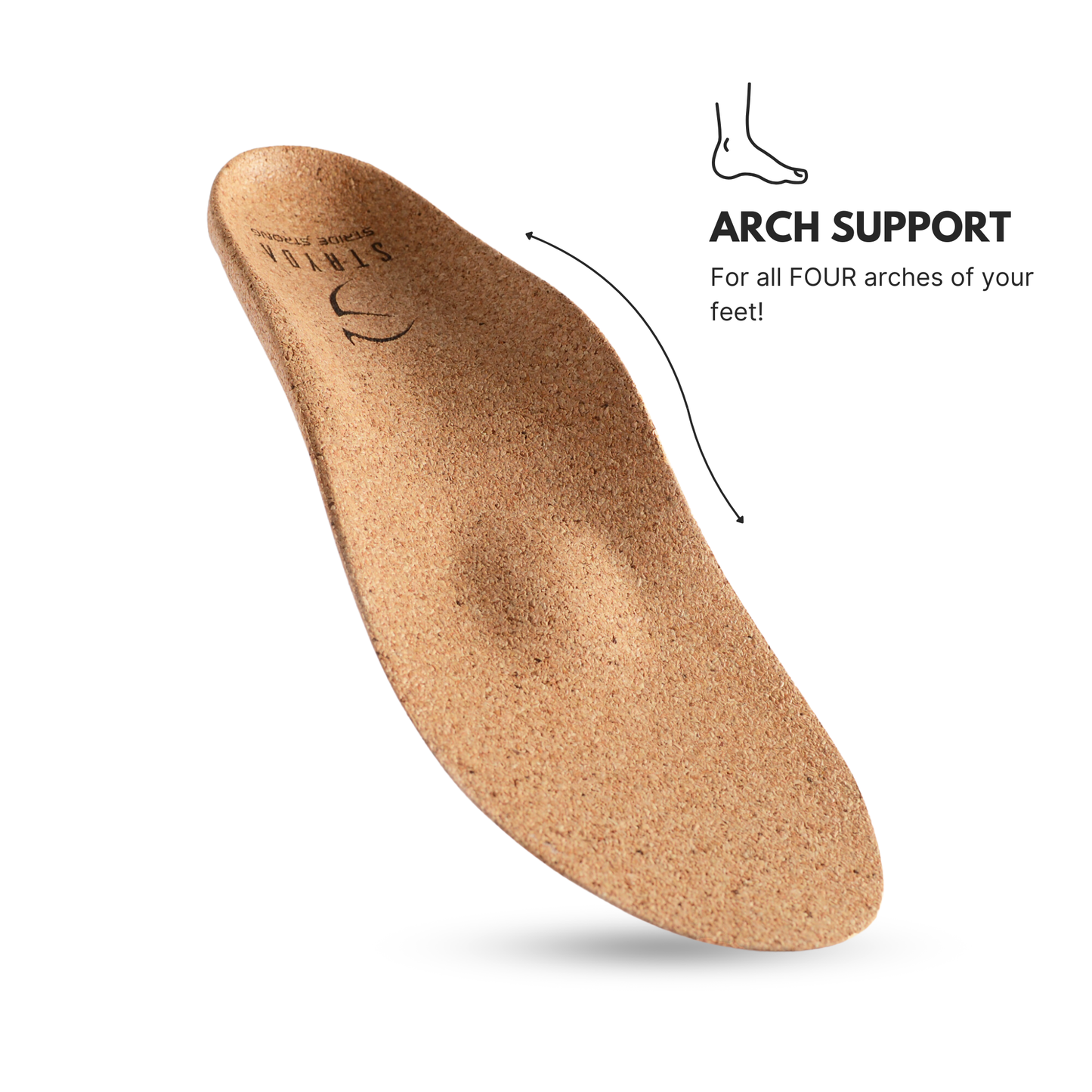 STRYDA Soles Comfort Cork Insoles