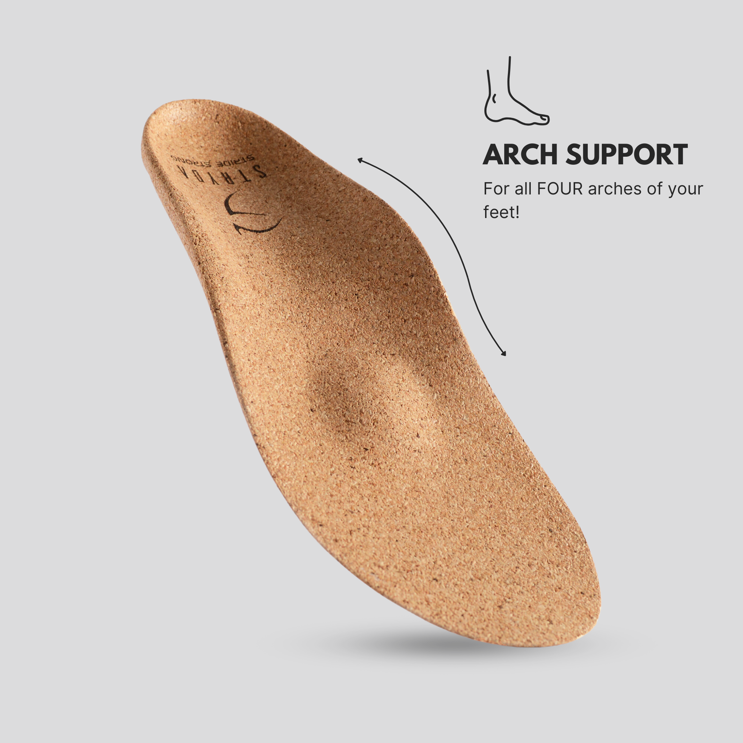 STRYDA Soles Comfort Cork Insoles